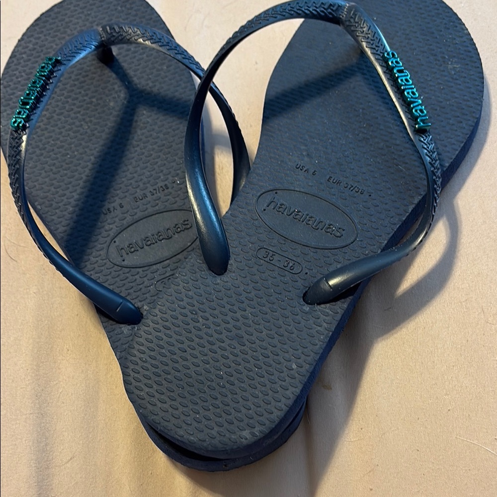 Havaianas Dark Blue Flip Flops